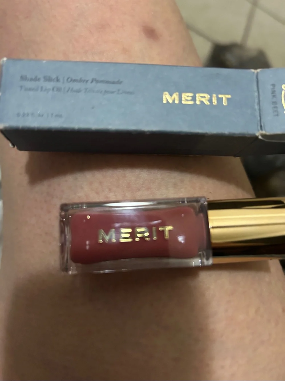 Merit Shade Stick Tinted Lip Oil - Neutral Pink